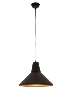 Pendant Light - Black with Gold Inner