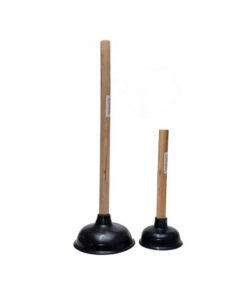 (PLU100) PLUNGER – 100MM – HANDLE IS 2.2cm x 23cm or (PLU150) PLUNGER 150MM – HANDLE IS 2.5cm x 43.5cm