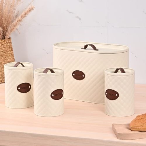 Bread Bin & Canister Set - Pelle - Image 4