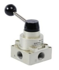 Rotary Hand Lever Valve 5/3 Way 1/4″ Closed Centre-Detented and Rotary Hand Lever Valve 5/3 Way 1/2″ Closed Centre-Detented