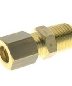 COMPRESSION FITTINGS Straight Male Adaptor taper 4mm to 1/8″ Male to 16mm to 1/2″ Male