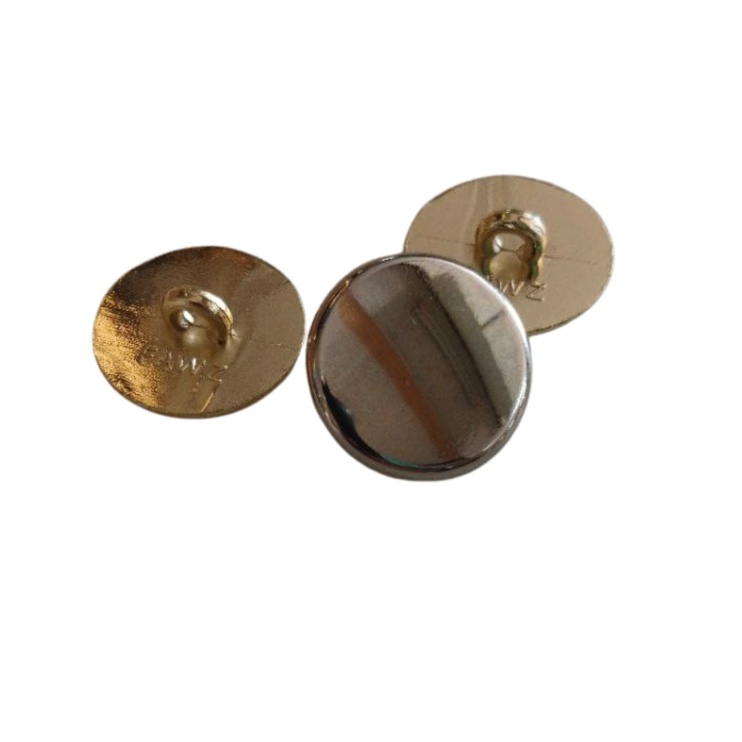Plain Metal - Buttons 15mm - 10s