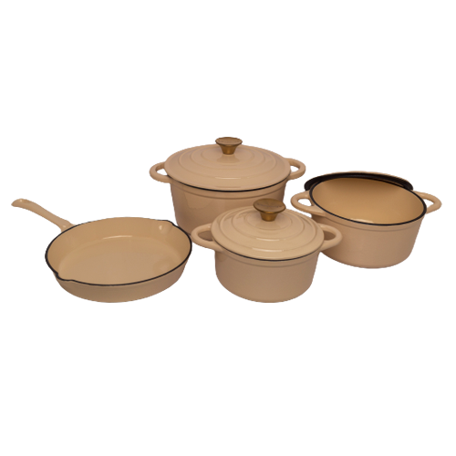 Cast Iron Pot Set - 7pc Leopard - Image 5
