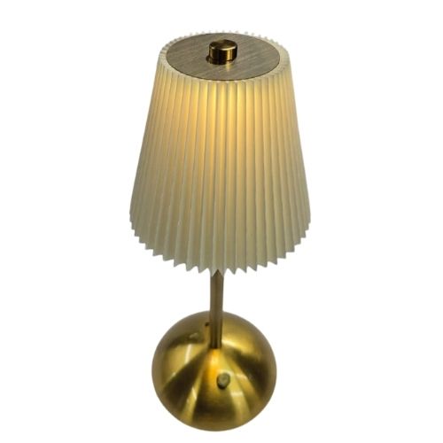 Classic Gold Base Table Lamp - Dimmable - Image 2
