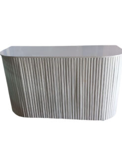 Rinno Ribbed Bar Table – White
