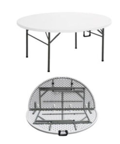 8 Seater Round Folding Trestle Table 1.53m