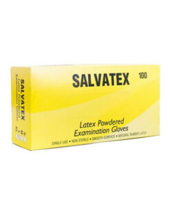 LATEX EXAM GLOVES POWDERED – SMALL, MEDIUM AND LARGE- BOX OF 100