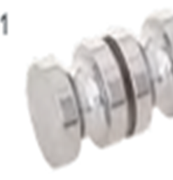 Shower knobs Chrome plated aluminum shower / glass door knobs SKL751