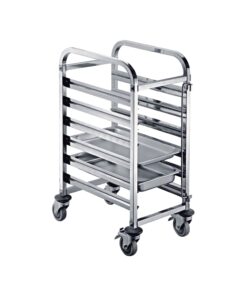 Stainless steel rack trolleys (6 tier)