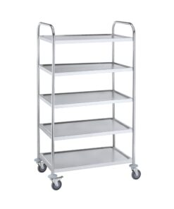 Stainless Steel Tea Trolley (5 tier)