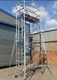 Narrow SPAN 900 LADD TOWER Aluminum Scaffolding (length) = 1850mm x (width) 900mm x 3200mm