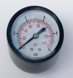GAUGE 40mm 0-10 Bar 1/8″ And 50mm 0-10 Bar 1/4″ Rear Entry