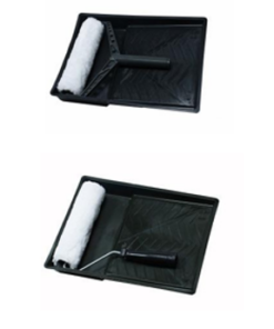PAINT ROLLER TRAY SET	PLASTIC HANDLE AND METAL HANDLE 100mm