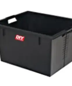 Heavy Duty Crate 90L (Black) – Pack of 5