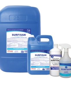 Hospitality Surfisan – 1LT Retail, 1LT x 12, 5Lt, 5LT x 4, 25LT, 200LT and 1000LT