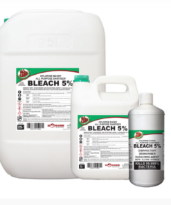 Hospitality Bleach 5% – 1LT Retail, 1LT x 12, 5LT, 5LT x 4, 25LT, 200LT and 1000L