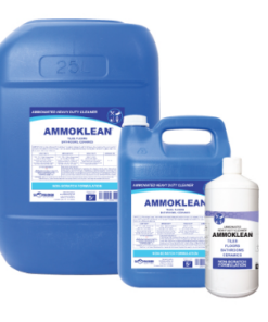 Hospitality Ammoklean – 1LT Retail, 1LT x 12, 5LT, 5LT x 4, 25LT, 200LT and 1000LT