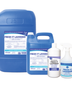 Hospitality Fresh It Lavender – 1LT Retail, 1LT x 12, 5LT, 5Lt x 4, 25L and 200LT