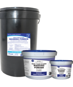 Hospitality Washing Powder HiFoam – 1kg Retail, 1kg x 12, 5kg, 5kg x 4, 12.5kg and 25kg