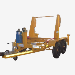 Cable drum carrier trailer