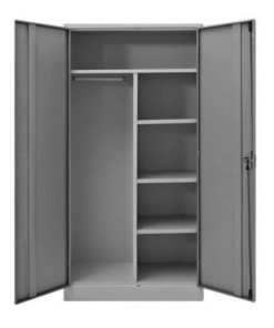 Gents Wardrobe WDR01 – 1800x900x450 – Hammerton Grey/Ivory Karoo