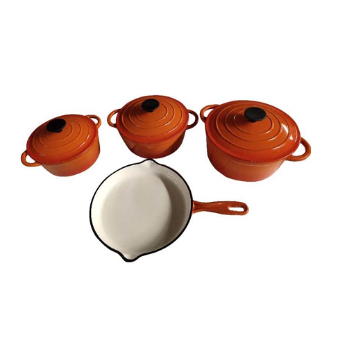 Cast Iron Pot Set - 7pc Leopard - Image 3