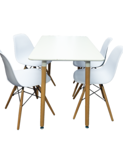 Dining Set - Rectangle Table + 4 Chairs