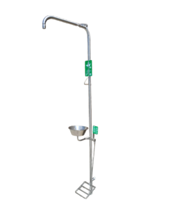 EMERGENCY SHOWER – SINGLE COLUMN COMBO OPERATED