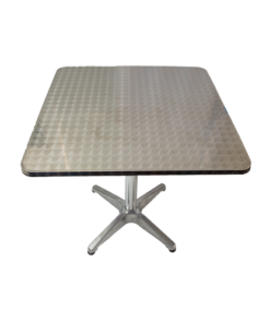 4 Seater - Aluminium Cafe Table Square