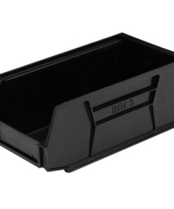 Bin Size 3 Black – 190mm x 105mm x 75mm