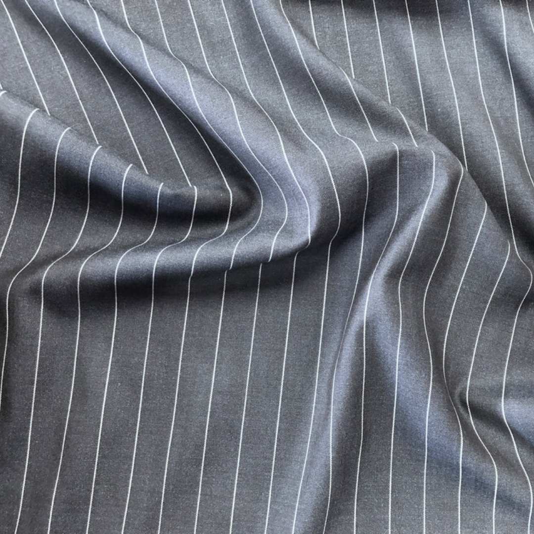 Fabric - Stripe Suiting 150cm - Image 3