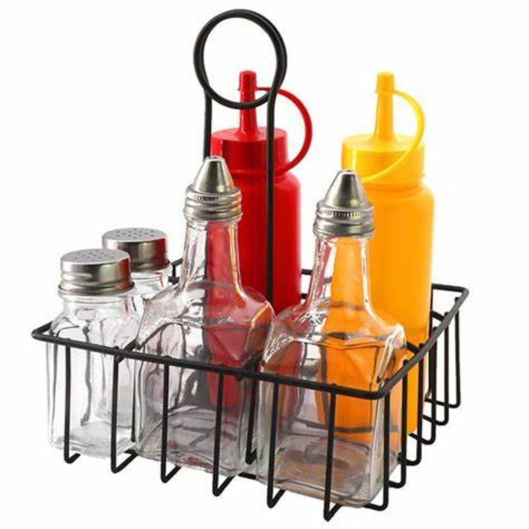 Table Condiment Holder Set - 7 Piece - Image 2