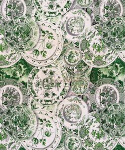 Printed Mini Matt  - Transferware  Plate Collage