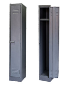 Single Door Locker – LOC001 – 1800h x 300w x 450d – Hammerton Grey/Ivory Karoo