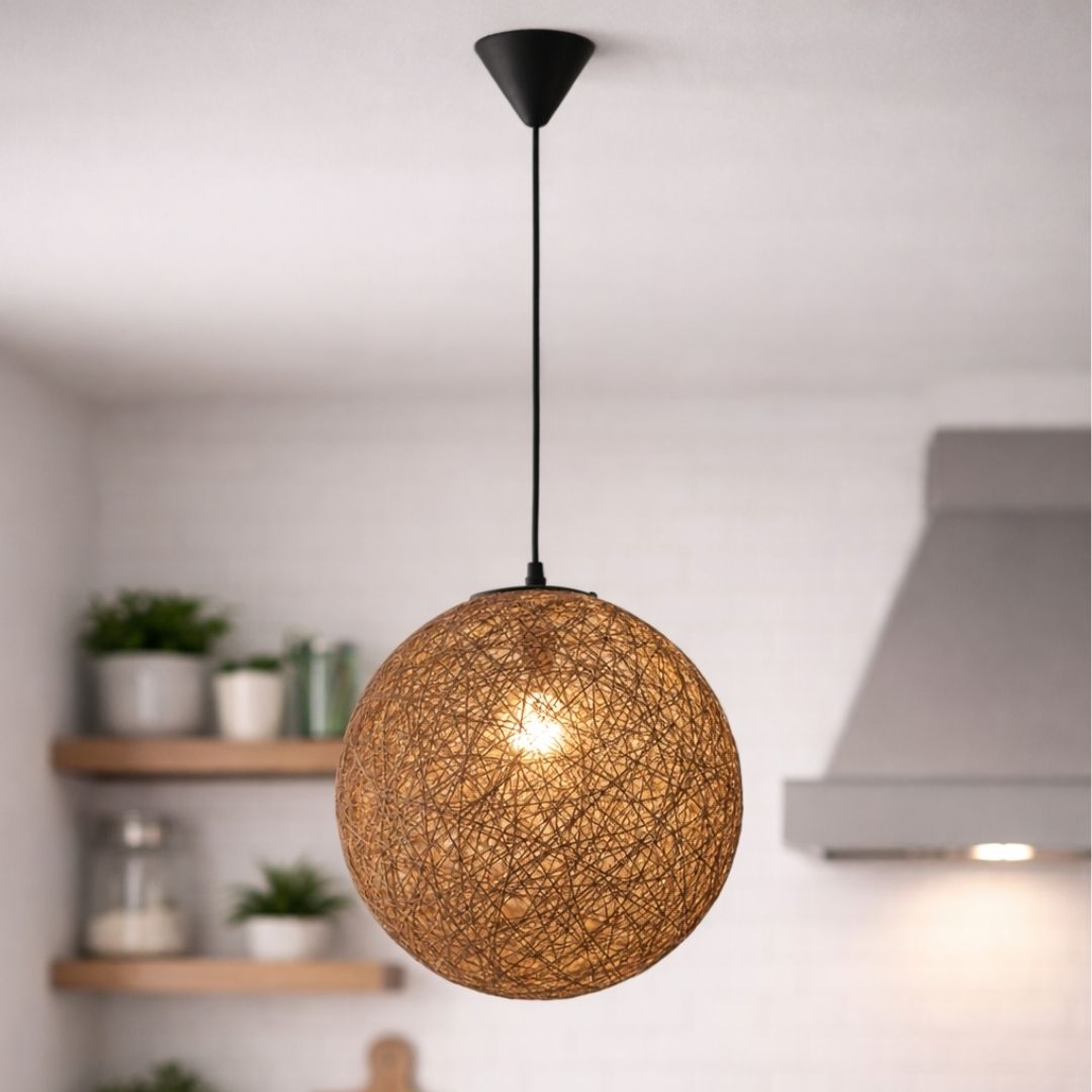 Pendant Light - Twine Ball - Image 2
