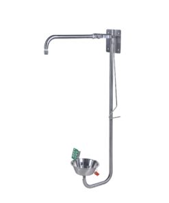 EMERGENCY SHOWER WITH EYEWASH STATION – WALL MOUNT HAND OPERATED