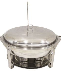 Chafing Dish - 7.5L Round Hook Silver