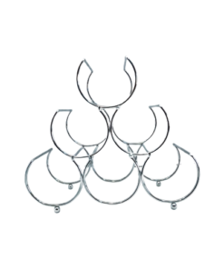 Bottle Rack - 6 Bottle Triangle - Silver