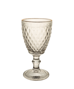 Stemware - Wine Glass - Thick Crystal Gold Rim - 6's