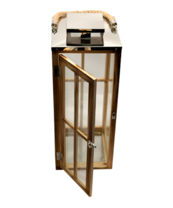 Wooden Lantern - 1pc