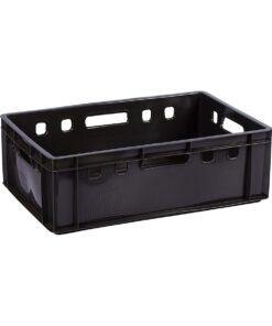 PRIDE HEAVY DUTY STACKABLE Black and Red Crate – 197h x ,600w x 390d