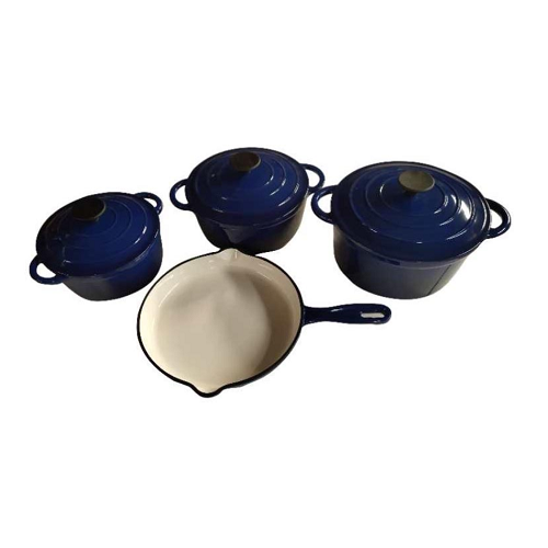 Cast Iron Pot Set - 7pc Leopard - Image 2