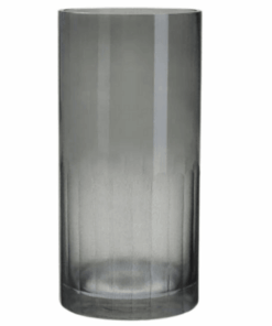 Flower Vase - Glass Gray 20cm