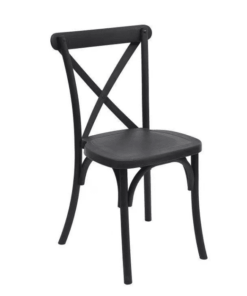 Cross Back Chairs - Plastic