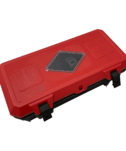 FIRE EXTINGUISHER BOX (OUTDOOR USE) Black base & red lid with clear diamond cut out