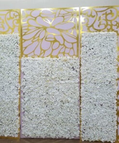 Event Backdrops - Gold White Floral