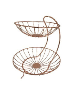 Fruit Baskets - 2 Tier Copper