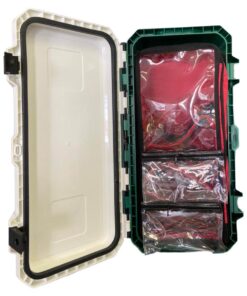 WALL MOUNT MEDICAL BOX + REMOVABLE BACKPACK White / Clear Lid