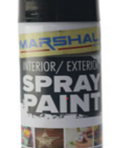 Spray Paint Gloss Black 350ml Marshal