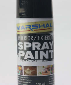 Spray Paint Matt Black 350ml Marshal